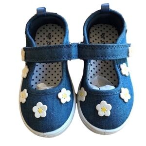 Carter’s daisy chambray Mary Jane toddler sneakers size 5
